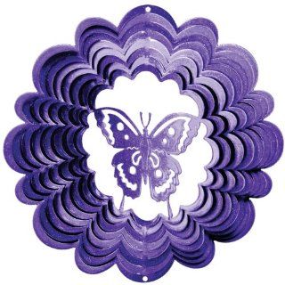 Purple Butterfly Wind Spinner  Wind Sculptures  Patio, Lawn & Garden