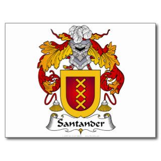 Santander Family Crest Postcard