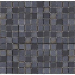 EPOCH Metalz Tungsten 1010 Mosaic Recycled Glass 12 in. x 12 in. Mesh Mounted Floor & Wall Tile (5 sq. ft.) TUNGSTEN 1010