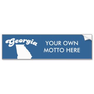 GEORGIA STATE MOTTO T SHIRT T shirt Bumper Stickers