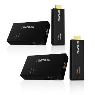 Nyrius ARIES Pro Digital Wireless HDMI Transmitter and Receiver System for Laptops, HD 1080p 3D Video   NPCS550 (Pack of 2) Electronics
