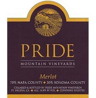 Pride Mountain Vineyards Merlot 2007 750ML Wine