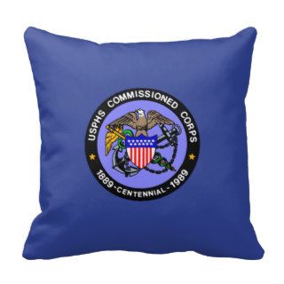 US PHS Commissioned Corps Throw Pillows