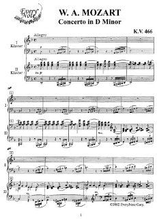 Mozart Piano Concerto in D Minor, K.466 Instantly  and print sheet music Mozart Books