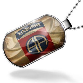 Dogtag 101st Airborne Division United States Flag Dog tags necklace   Neonblond NEONBLOND Jewelry