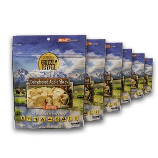Grizzly Ridge Dehydrated Apple Slices (Pack of 6) Augason Farms Dehydrated Food