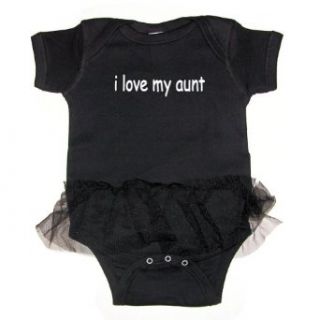 So Relative I Love My Aunt (White Text) Baby Tutu Bodysuit Clothing