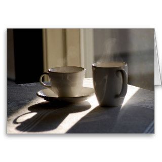 Friendship Coffee Cups Greeting Card