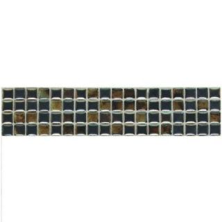 Daltile Fashion Accents Umber 3 in. x 12 in. Illumini Mosaic Accent Wall Tile F012312DCOCC1P2