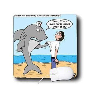 mp_2774_1 Rich Diesslins Funny General   Editorial Cartoons   Male Nurse Shark   Mouse Pads Computers & Accessories