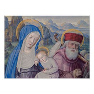 Flight Into Egypt, Jesus Mary & Joseph Renaissance Posters