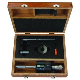 Mitutoyo 468 972 Digimatic Holtest LCD Inside Micrometer, Interchangeable Head Set, 12 20mm Range, 0.001mm Graduation, +/ 0.002mm Accuracy (3 Piece Set)