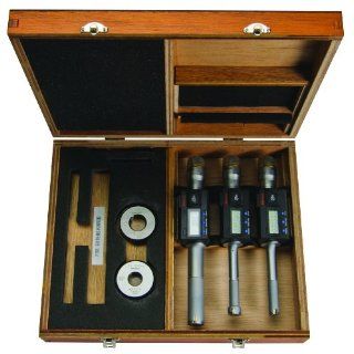 Mitutoyo 468 982 Digimatic Holtest LCD Inside Micrometer, Complete Unit Set, 12 25mm Range, 0.001mm Graduation, +/ 0.003mm Accuracy (3 Piece Set)