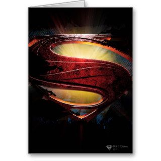 Bright S Shield Graphic Greeting Card