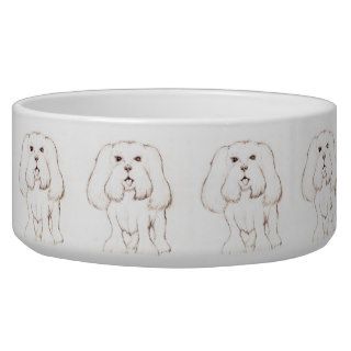 Pekingese Dog Food Bowls