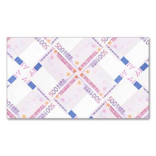 500 euro pattern business cards