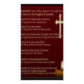 Beatitudes art poster