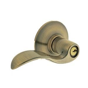 Schlage Accent Antique Brass Keyed Entry Lever DISCONTINUED F51 ACC 609
