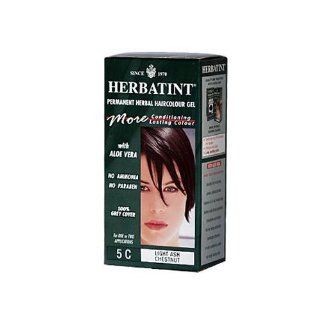 Herbatint Antica Herbavita Herbal Haircolor Gel, Permanent, 5C, Light Ash Chestnut, 4.5 Ounces  Chemical Hair Dyes  Beauty