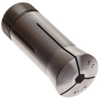 Lyndex 530 020 5C Hex Collet, 5/16" Opening Size, 3.27" Length, 1.485" Top Diameter, 1.25" Bottom Diameter Router Collets