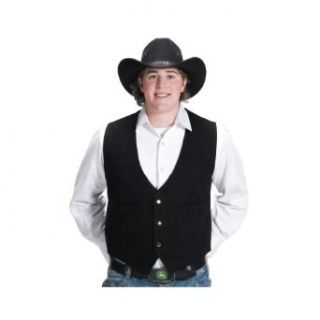 Western Express Men's Cotton Denim Vest at  Men�s Clothing store
