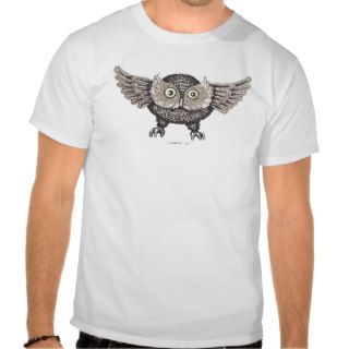 Cool owl graphic art t shirt design