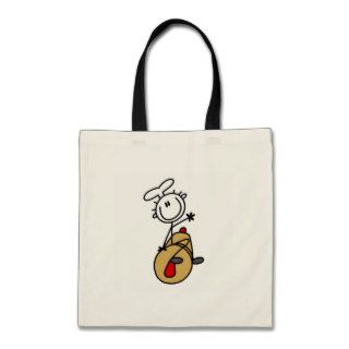 Baker with Rolling Pin Tote Bags