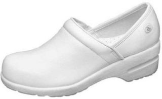 Cherokee Workwear Women's "Harmony" Padded Collar Slip On Nurses Shoe In White or Black,. Regular or Wide Width Shoes