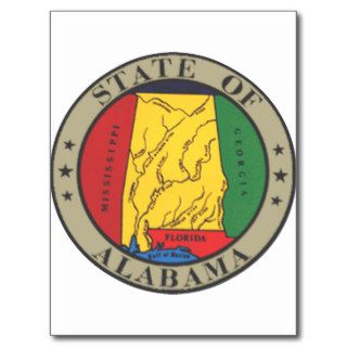 Alabama State Seal Postcards