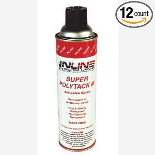 Super Poly Tack III Spray Glue Adhesive 17 fl oz 12/CS Aerosol Adhesives