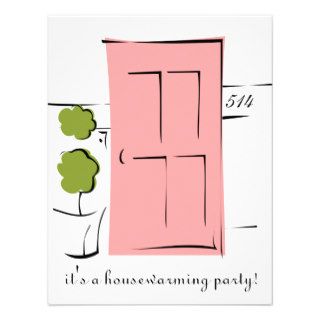 Pretty Pink Door Invitation