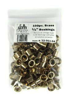 100 pack 1/4 inch Brass Tuner Bushings/Ferrules Musical Instruments