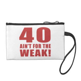 Funny 40th Birthday Gag Gifts Coin Purse