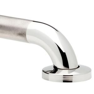 No Drilling Required Gripp 24 in. x 1 1/2 in. Grab Bar in Polished and Engraved Stainless GB38024 PPS NDR
