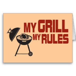 My Grill My Rules Card
