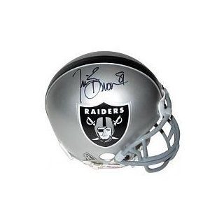 Tim Brown signed Oakland Raiders Mini Helmet Sports Collectibles