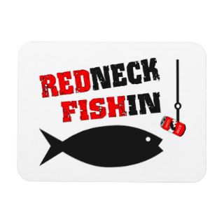 Redneck Fishin Rectangular Magnet