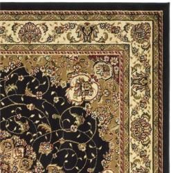 Lyndhurst Collection Traditional Black/ Ivory Rug (7' Square) Safavieh Round/Oval/Square