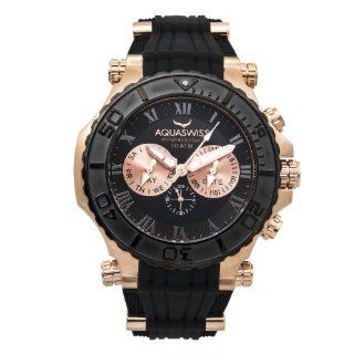 Aquaswiss 39G5005 Bolt Multifunction Swiss Watch Rose Gold Stainless Steel Case Watches