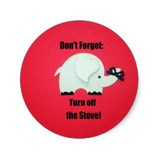Don't forget Turn off the stove Sticker