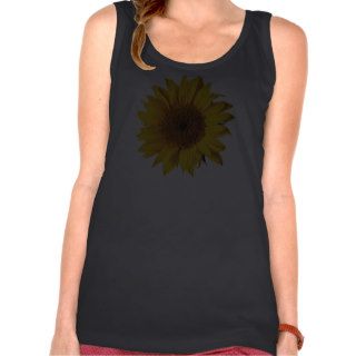 Sunflower Yellow on Black   Customized Sun Flowers Tank Top