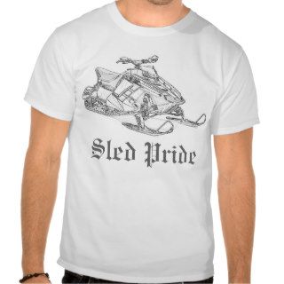 "Sled Pride" Polaris White T shirt
