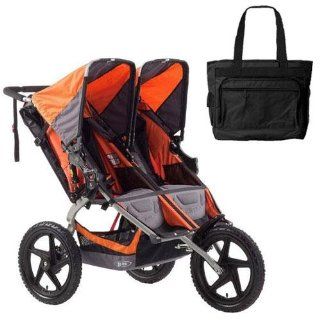 BOB ST1011 Sport Utility Stroller Duallie with Diaper Bag   Orange  Jogging Strollers  Baby