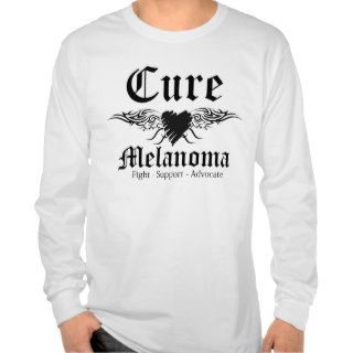 Cure Melanoma Tattoo Wings Shirts