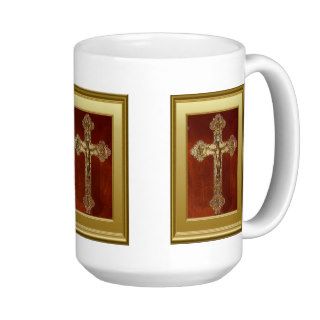 Medieval crucifix coffee mug