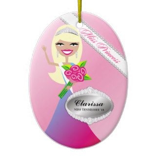 TT Miss Princess Blonde Custom Photo Ornament