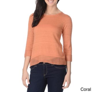 Bruce Bessi Yal New York Womens Lightweight Metallic knit Sweater Orange Size S (4  6)