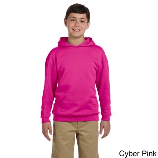 Jerzees Youth 50/50 Nublend Fleece Pullover Hoodie Pink Size L (14 16)