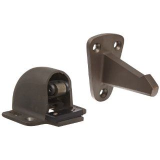 Rockwood 494.10B Bronze Wall Mount Automatic Door Holder with Stop, Satin Oxidized Oil Rubbed Finish, 3 3/4" Wall to Door Projection, Includes Fasteners for Use with Solid Wood Doors and Drywall/Plaster Walls Industrial Hardware Industrial & Sci