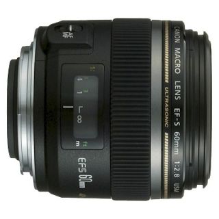 Canon EF S 60mm f/2.8 Macro USM Lens for Canon SLR Cameras   Black (0284B002)